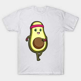 Avocado at Jogging with Headband T-Shirt